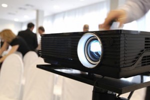 presentation with lcd projector